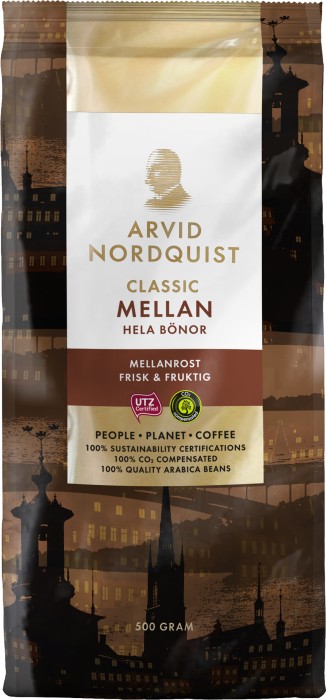 K P Arvid Nordquist Kaffe Classic Mellan Hela B Nor G P Delitea Se