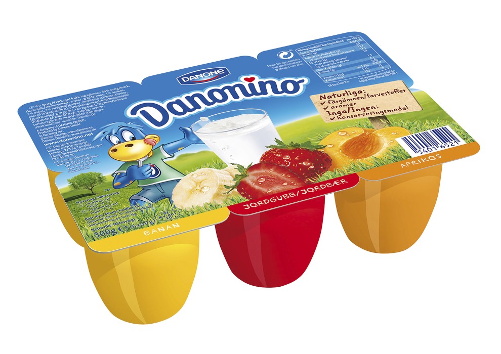 K P Bergendahls Danonino Danonino Fruktkvarg X G Danone