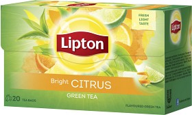 Bild på Lipton Green Tea Bright Citrus 20 tepåsar