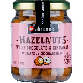 Bild på Almondeli Hasselnötter med Vit Choklad & Kanel 120g