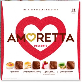 Bild på Amoretta Chokladask Desserts Praliner 106g