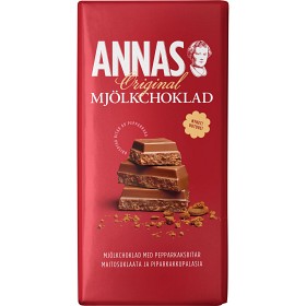 Bild på Annas Mjölkchoklad med Pepparkaksbitar 180g