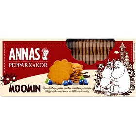 Bild på Annas Moomin Pepparkakor Blåbär & Vanilj 150g