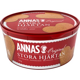 Bild på Annas Pepparkakor Stora Hjärtan 375g