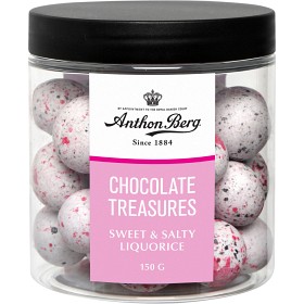 Bild på Anthon Berg Chocolate Treasure Sweet & Salty Liquorice Burk 150g