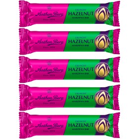 Bild på Anthon Berg Marsipanbröd Crunchy Hazelnut 5x33g