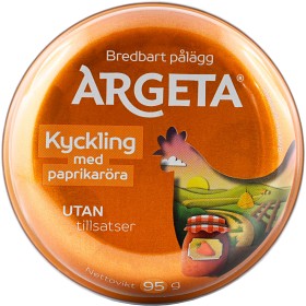 Bild på Argeta Kyckling Paprikaröra Bredbart Pålägg 95g