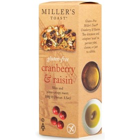 Bild på Artisan Biscuits Miller's Toast Tranbär & Russin 100g