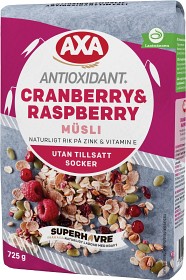 Bild på Axa Cranberry & Raspberry Müsli 725 g 