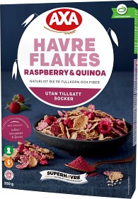 Bild på Axa Havre Flakes Raspberry & Quinoa 350 g