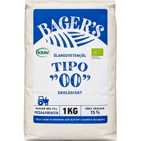 Bild på Bager's Tipo 00 Ekologiskt Ölandsvetemjöl 1kg