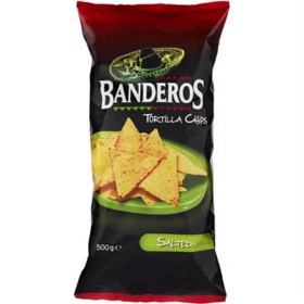 Bild på Banderos Tortilla Chips Saltade 500g