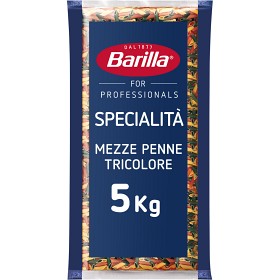 Bild på Barilla Mezze Penne Tricolore Pasta 5kg