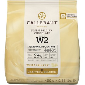 Bild på Callebaut Belgium Vit Chokladknappar W2 28% 400g