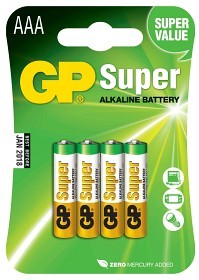Bild på Batteri Super AAA LR03 1,5V 4 st 