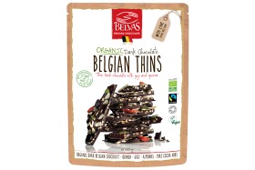 Bild på Belvas Belgian Thins Mörk Choklad 120 g