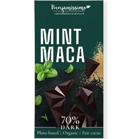 Bild på Benjamissimo Choklad Mörk 70% Mint & Maca 60g