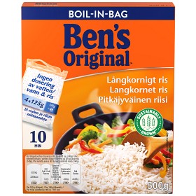 Bild på Ben's Original Långkornigt Ris boil-in-bag 500g