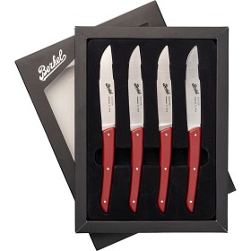 Bild på Berkel Set med 4 Röda Steakknivar 11cm