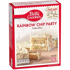 Bild på Betty Crocker Rainbow Chip Party Cake Mix 425g