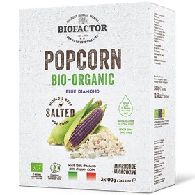 Bild på Biofactor Organic Blue Microwave Popcorn 3x100 g