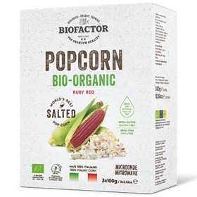 Bild på Biofactor Organic Red Microwave Popcorn 3x100 g