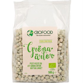 Bild på Biofood Gröna ärtor 500 g