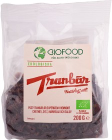 Bild på Biofood Tranbär 200 g