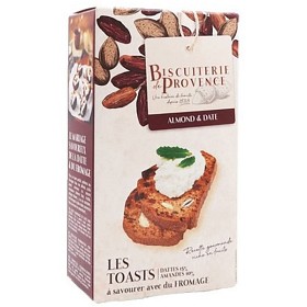 Bild på Biscuiterie de Provence Toasts med Mandel & Dadlar 120g