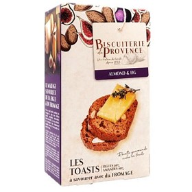 Bild på Biscuiterie de Provence Toasts med Mandel & Fikon 120g