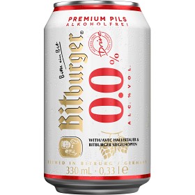 Bild på Bitburger Drive Alkoholfri Öl 0,0% Burk 33cl
