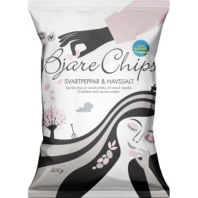Bild på Bjäre Chips Svartpeppar & Havssalt 200g