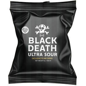 Bild på Mr Simms Black Death Ultra Sour 135g