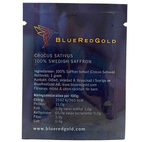Bild på BlueRedGold Svenskodlad Premium Saffran 1g