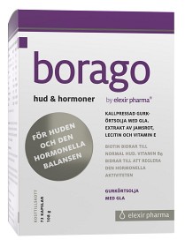 Bild på Elexir Borago Hud & Hormoner 72 kapslar