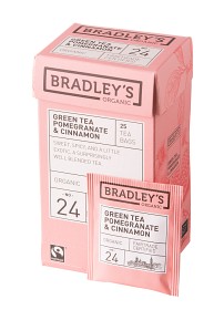 Bild på Bradley's Te Green Tea Pomegranate Cinnamon 25 p