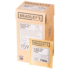 Bild på Bradley's Black Tea Tropical Fruit Eko 25-pack
