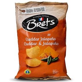 Bild på Bret's Chips Cheddar & Jalapeno 125g
