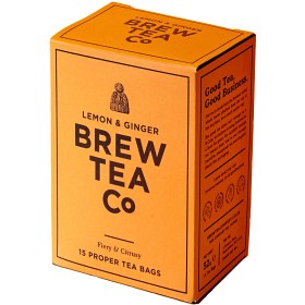 Bild på Brew Tea Co Ginger & Lemon Tea 15 påsar