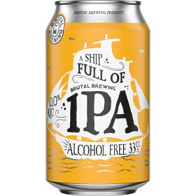 Bild på Brutal Brewing Ship Full of IPA Alkoholfri 0,0% Burk 33cl