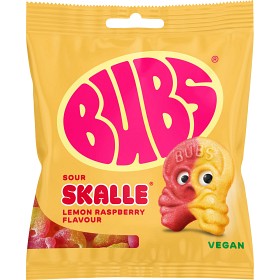 Bild på BUBS Godis Lemon Raspberry Skalle 155g