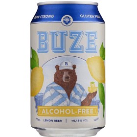 Bild på BUZE Lemon-Beer Alkoholfri Öl & Glutenfri 33cl