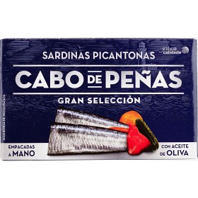 Bild på Cabo de Peñas Sardinas Picantonas Sardiner i Stark Tomatsås 120g