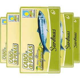 Bild på Cabo de Peñas Sardinas Sardiner i Ekologisk Olivolja 10x120g