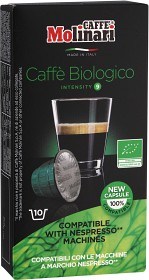 Bild på Caffee Molinari Kaffe Itespresso Bio Kapsel 10 p