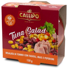 Bild på Callipo Tonfisksallad med Bönor, Paprika & Majs 150g