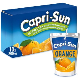 Bild på Capri-Sun Orange Fruktdryck 10x20cl