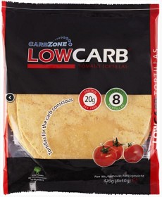 Bild på CarbZone Low Carb Tortilla Tomat 320 g