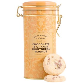 Bild på Cartwright & Butler Plåt Chocolate & Orange Shortbread Rounds 150g