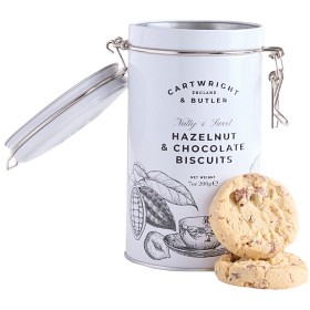 Bild på Cartwright & Butler Hazelnut & Chocolate Biscuits (Ljusgrå) 200g